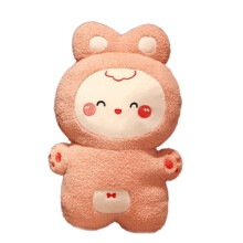 pezzo Coniglio di peluche da 19,6 pollici, giocattolo morbido e carino, bambola coniglietto e giocattolo decorativo, rosa