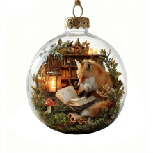 Wildlife Wonders Ornament – Clear Plastic Animal