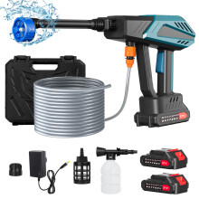 600PSI Cordless Pressure Washer,Portable 21V Power Washer,300W Electric Cleaning Machine