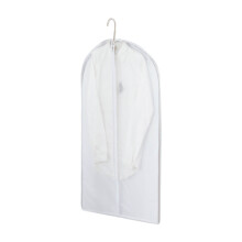 Semi-Transparent Garment Bag with Full Zipper – See-Through, Foldable, Dust-Proof Clothes Cover for Suit Storage