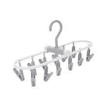 Portable Foldable Laundry Hanger with 20 Rotating Clips – Space-Saving Drying Rack for Travel, Dorm & Small Spaces, Indoor/Outdoor Use