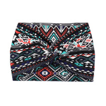 1PC Women Knotted Headband Elastic Head Bands Women's Hair Band Non-Slip Turban Printed Stylish Sport Sweat Hair Wrap for Girls Cute Hair Accessories