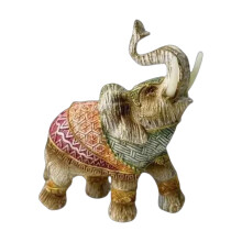 Elephant Statue, Table Elephant Figurines Decor, Resin Lucky Animals Desktop Ornaments, Decorative Elephant Sculpture For Thanksgiving, Christmas