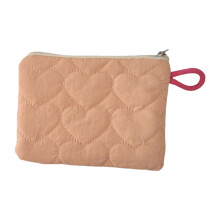 Woolen Knitted Makeup Bag for Women – Ins-Style, Large-Capacity Canvas Cosmetic Organizer with Zipper, Compatible with Travel & Daily Use