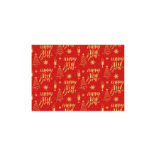 3-Pc Christmas & New Year Wrapping Paper Set, Festive Patterns, 80g Offset Paper for DIY Crafts & Party Decor