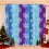 Snowflake Foil Fringe Curtains Metallic Silver Blue 1 Pair 1