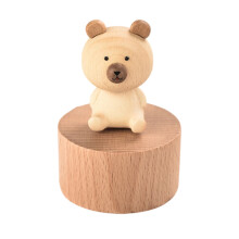 Music Box Figurine, Sculpted Hand-Painted Musical Figure Gifts, for Birthday Mothers Day Anniversary Bear