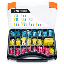 270 PCS Heat Shrink Wire Connectors Kit - Marine Grade Electrical Connectors