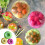60PC Elastic Food Storage Covers Reusable Stretch Plastic Wrap Bowl Covers 1