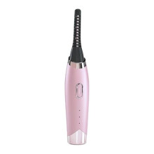 Rechargeable Electric Eyelash Curler with Comb for Quick, Natural 24H Curl – Pink