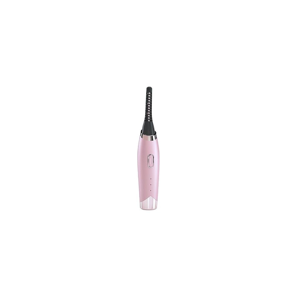 Pink Rechargeable Electric Eyelash Curler With Comb For Quick, Natural 24H Curl Â