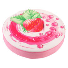 Topbathy Strawberry Seat Cushion Pillow with 3D Fruit Print Soft Polyester Fiber for Sofa