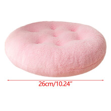 Friendly Woven Chair Cushion Round, Non Slip Seat Pad Coral velvet, for Meditation Yoga Living Room Sofa Balcony