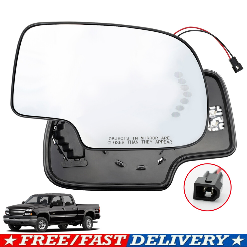 Xukey Passenger Side Door Mirror Glass Heated Turn Signal For Gmc Yukon Cadillac Chevy 9448483757225