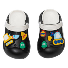 Toddler Clogs Boys Girls Little Kids on Slides Sandals Children Summer Beach Pool Outdoor Water Shoes Shower Slippers Black 3.5-4Years