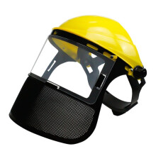 Garden Wire Mesh Protective Face Mask with Full Safety Protective Garden Face Trimmer Safety Hat B