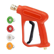 Hochdruckreiniger-Zubehör mit Drehbarem Hochdruckreiniger-Griff mit M22-14-mm-Adapter, 1/4-Zoll-Anschlusskupplung und 4 Spitzen