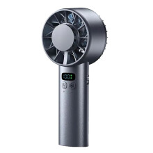 Eiskompresse, Hochgeschwindigkeits-Kühlventilator, Handventilator, Wiederaufladbarer Tragbarer USB-Ventilator, LED-Digitalanzeige, Reise-Outdoor-C