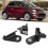 Fiat 500 Left Headlight Bracket Replacement Kit Durable Plastic 6