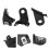 Fiat 500 Left Headlight Bracket Replacement Kit Durable Plastic 13