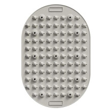 Silicone Acupressure Foot Mat - Flexible Reflexology Massage Pad for Pain Relief Portable for Home O & Circulation, Grey