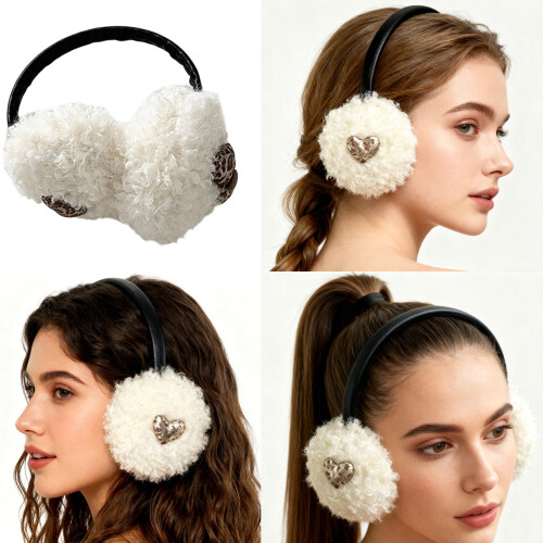 Practical Fleece Earmuffs Ensuring Warmth Windproof-khaki os 2