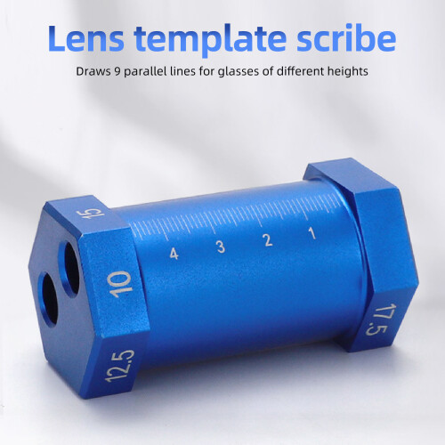 Metal Glasses Template Scriber - 6 Side Parallel Line Calibration Tool 2