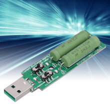 USB Entladewiderstand Lasttester für Powerbanks 1A 2A 5VDC mit Knopf