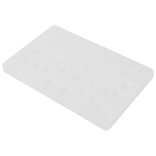 3D 65 Cavity Silicone Resin Jewelry Pendant Mould, Transparent, 134g
