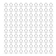 100 Sets Alloy Toggle Clasps 2mm for Necklace Bracelet DIY Jewelry