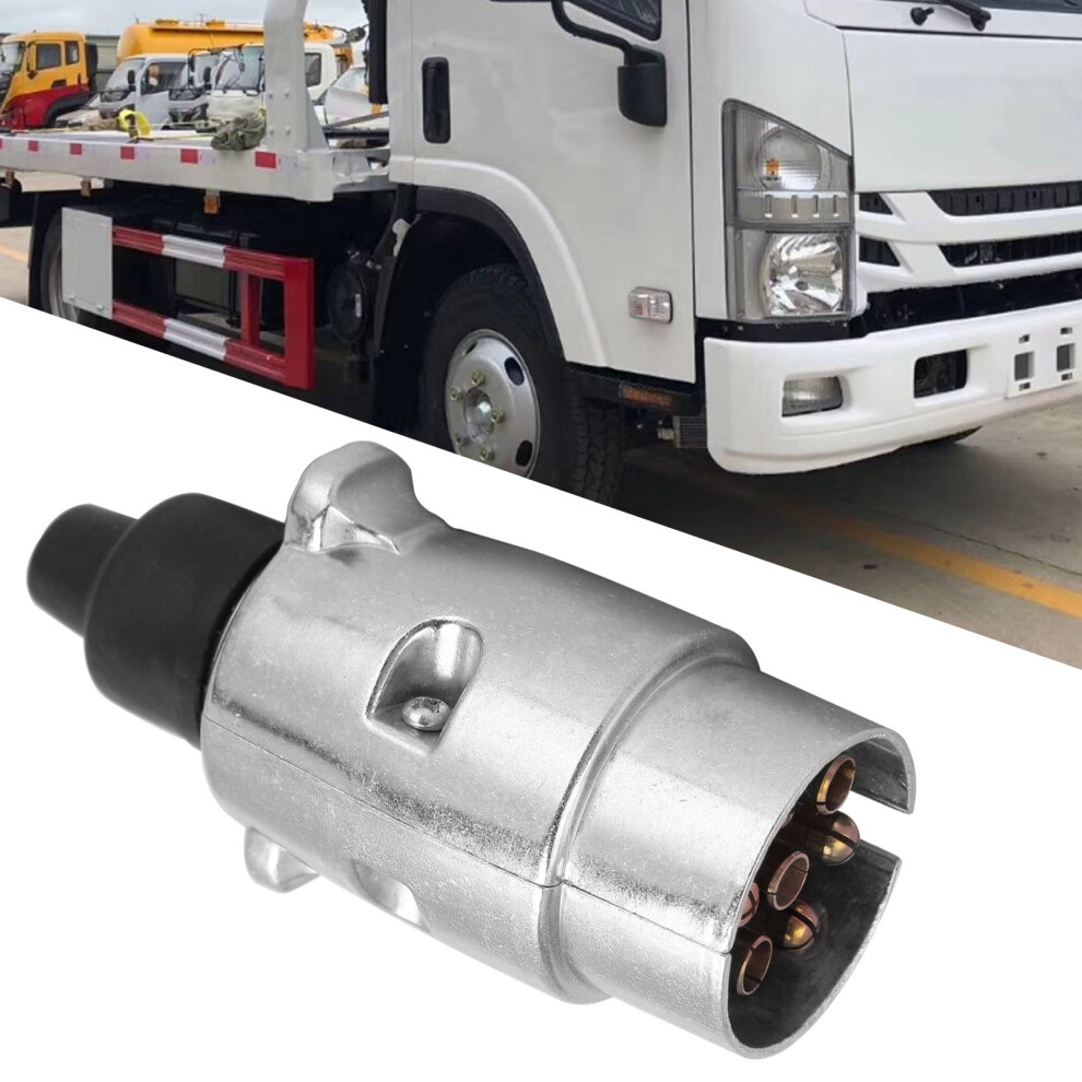 12V 7 Pin Metal Trailer Plug 12N Rubber 12V Universal For Caravans Trucks Boats 9301358182921