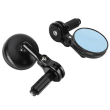 Round Aluminum Motorcycle Rearview Mirror 22mm Universal Fit for Bikes