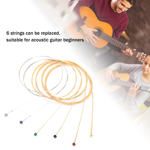 6Pcs Steel Core Phosphor Bronze Guitar Strings for Wound Instruments 1