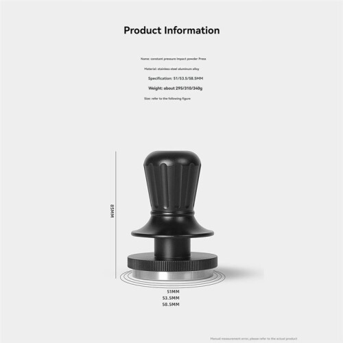 58mm Coffee Tamper Constant Force Powder Tamper Espresso Thread Tamper Powder Press Hammer Coffee Distributor 2