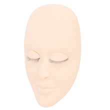 Silicone Eyelash Extension Mannequin Head with Replaceable Eyelids