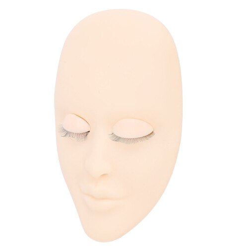 Silicone Eyelash Extension Mannequin Head with Replaceable Eyelids