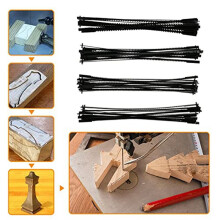 48 Pack Scroll Saw Blade Set, 5 Inch Scroll Saw Blade Pin End Replacement, Blades Woodworking Tool for Wood Metal