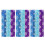 Snowflake Foil Fringe Curtains Metallic Silver Blue 1 Pair 2