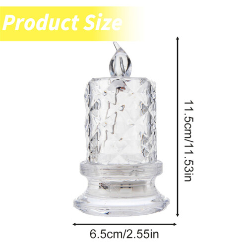 Rose Shadow LED Candle Lamp with Flower Projection, 2