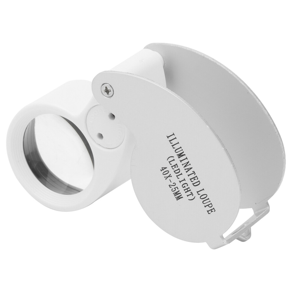 Light 40X Jewelry Loupe With Led Portable Magnifier For Precise Inspection
