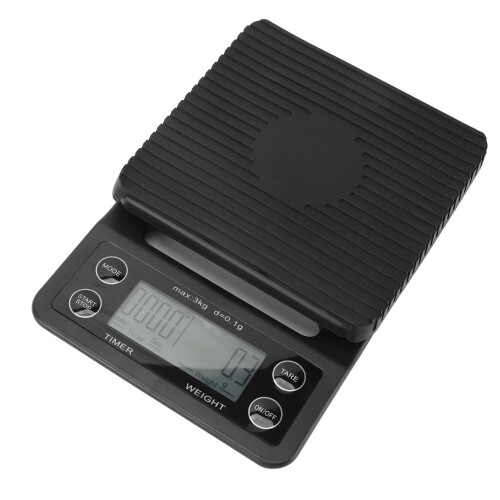 Digital Coffee Scale with Timer Waterproof Silicone Mat 13x19.5cm 2