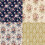 Scrapbook Background Paper Floral Distressed Pink Red Rose 7