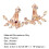 Women Rhinestone Ear Studs Rose Gold 1 Pair 8