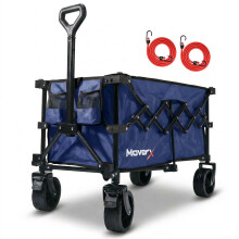 MoverX 120L Folding Festival Wagon - Blue