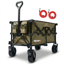 MoverX 120L Folding Festival Wagon - Khaki