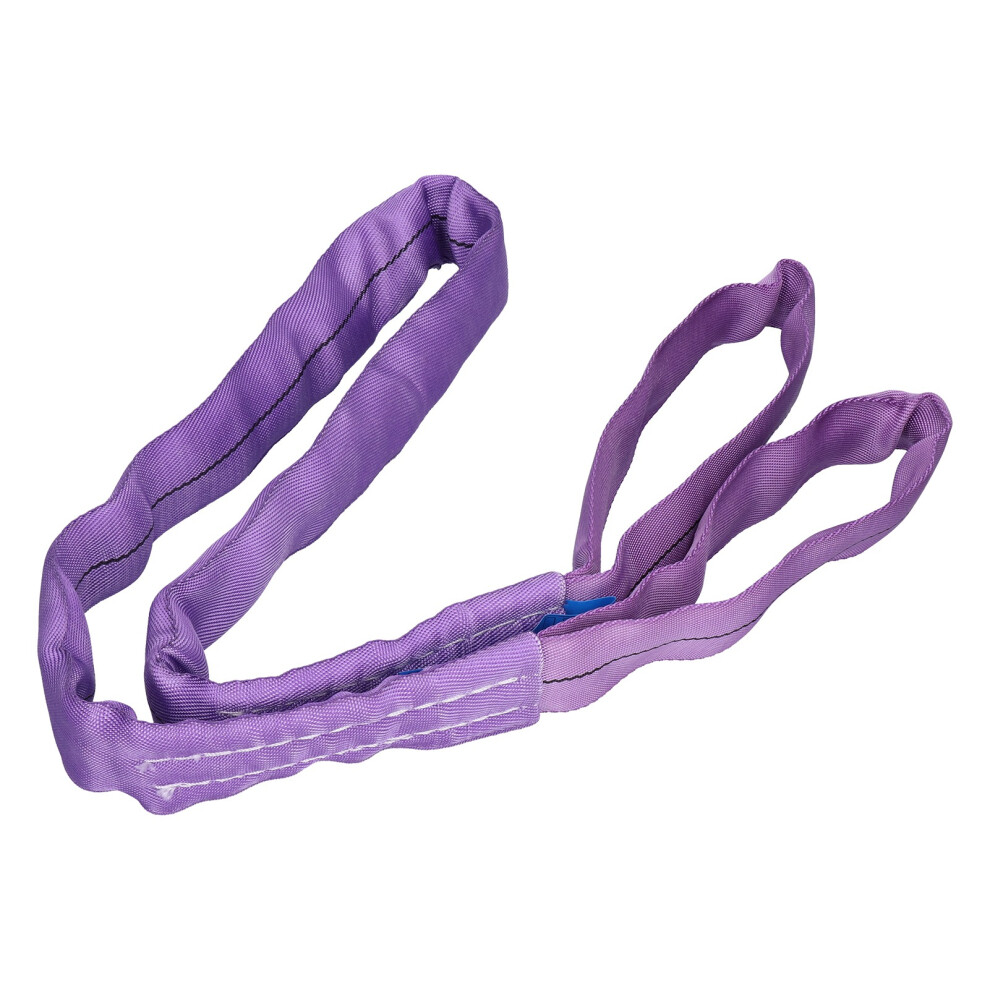 1T Purple Pes Lifting Sling 2M Webbing Hoist Strap For Construction 9361391432926