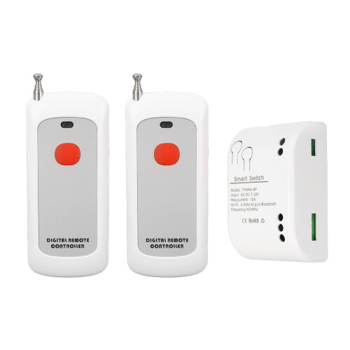 WiFi RF Relay Switch for Access Control 7V-32V NC/NO, 10A, Smart Timer 1