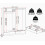 Seconique Denver 4 Door 2 Drawer  Wardrobe - White Gloss 4
