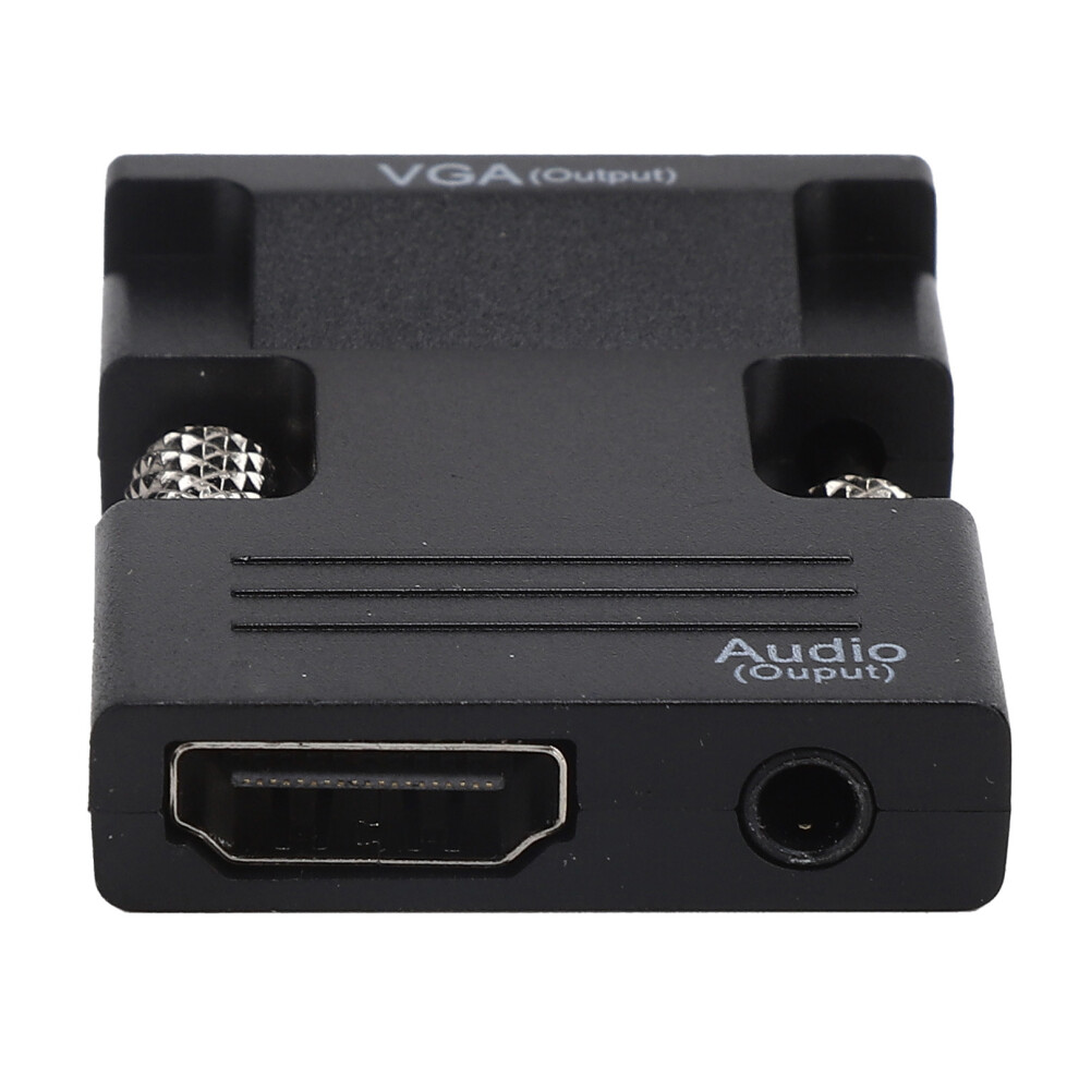 Hdmi To Vga Converter Adapter Supports 1080P And Audio Black 7641391769027