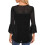 Glitzernde Damenbluse, Dreiviertelärmel-Rundhalsbluse,-Rot XL 4